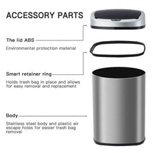 Load image into Gallery viewer, Set of 2 Touch-Free Motion Sensor Bins Trash Cans
