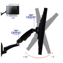 Load image into Gallery viewer, 51 lbs TV Wall Mount Hydraulic Arm Adjustable Monitor Bracket-Black
