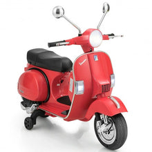 Load image into Gallery viewer, 6V Kids Ride on Vespa Scooter Motorcycle with Headlight-Red

