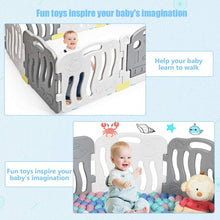 Load image into Gallery viewer, 10-Panel Kids Safety Activity Center -Gray
