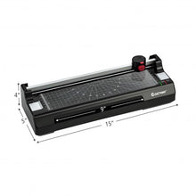 Load image into Gallery viewer, 9&quot; Hot and Cold Paper Trimmer with 25 Pouches and Corner Rounder-Black
