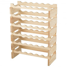 Load image into Gallery viewer, 36 Bottles Stackable Wooden Wobble-Free Modular Wine Rack
