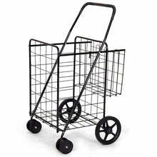 Load image into Gallery viewer, Jumbo Basket for Grocery Laundry Travel w/ Swivel Wheels
