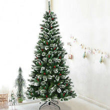 Load image into Gallery viewer, 8 Feet Snow Flocked Artificial Christmas Hinged Tree
