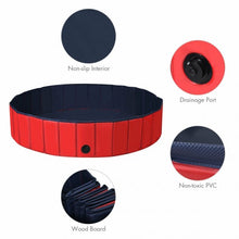 Load image into Gallery viewer, 55&quot; Foldable Dog Pet Pool-Red
