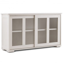Load image into Gallery viewer, Sideboard Buffet Cupboard Storage Cabinet with Sliding Door-White
