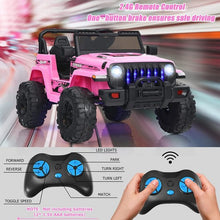 Load image into Gallery viewer, 12V Kids Ride-on Jeep Car with 2.4G Remote Control-Pink
