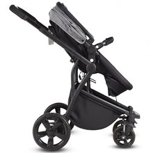 Load image into Gallery viewer, 2-in-1 Folding Aluminum Buggy Newborn Travel Baby Stroller-Gray
