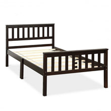 Load image into Gallery viewer, Wood Bed Frame Wood Slats Support Platform Twin Size
