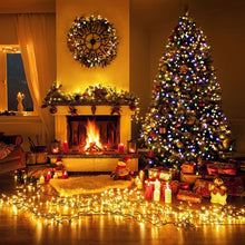 Load image into Gallery viewer, 7.5 ft Pre-Lit Artificial Christmas Tree with 550 Multicolor Lights
