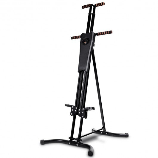 Reward-Adjustable Folding Vertical Climber Fitness Workout Machine