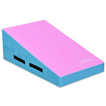 Load image into Gallery viewer, Incline Gymnastics Mat Wedge Ramp Gym Tumbling Exercise Mat-Pink &amp; Blue
