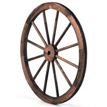 Load image into Gallery viewer, Set of 2 30-inch Decorative Vintage Wood Wagon Wheel
