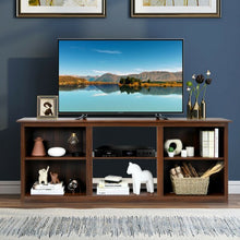 Load image into Gallery viewer, 2-Tier Entertainment Media Console TV Stand-Walnut
