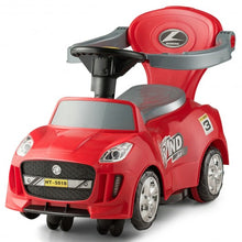 Load image into Gallery viewer, 3 in 1 Kids Ride on Push Car Stroller Toddler Wagon-Red
