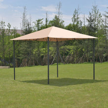 Load image into Gallery viewer, 10&#39; x 10&#39; Garden Square Gazebo Canopy Tent Shelter Awning-Coffee
