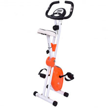Load image into Gallery viewer, 45 Height Resistance Adjustable Folding Magnetic Exercise Bike-Orange
