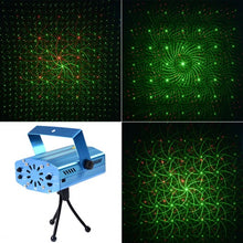 Load image into Gallery viewer, 4 In 1 Mini LED R&amp;G Laser Projector
