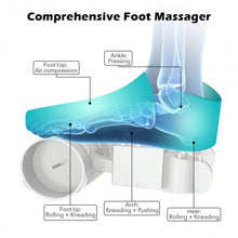 Load image into Gallery viewer, Heat Air Compression Foot Massager Kneading Shiatsu Therapy Plantar Massage
