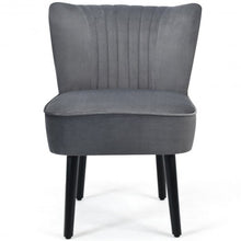Load image into Gallery viewer, Set of 2 Armless Upholstered Leisure Accent Chair-Gray
