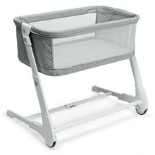Load image into Gallery viewer, Baby Height Adjustable Bassinet w/ Washable Mattress-Gray
