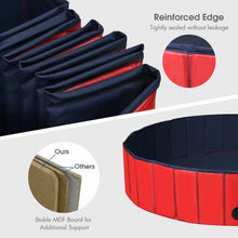 Load image into Gallery viewer, 55&quot; Foldable Dog Pet Pool-Red
