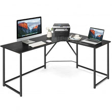 Load image into Gallery viewer, 58&quot; x 47&quot; L Shaped Corner Home Office Computer Desk Home-Black
