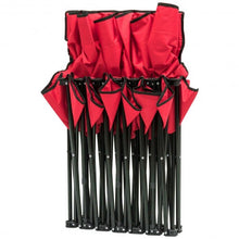 Load image into Gallery viewer, Portable Folding 6 Seats Chair Sideline Sports Bench-Red
