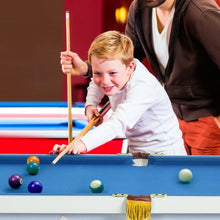 Load image into Gallery viewer, 47&quot; Folding Billiard Table Pool Game Table Includes Cues-Blue

