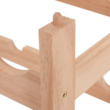 Load image into Gallery viewer, 2 Tier Storage 8 Bottle Wood Wine Rack
