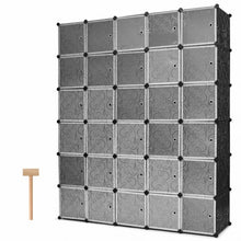 Load image into Gallery viewer, DIY 30 Cube Portable Closet Clothes Wardrobe Cabinet
