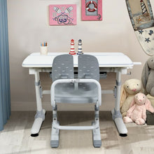 Load image into Gallery viewer, Height Adjustable Kids Desk with Tilting Desktop and Drawer

