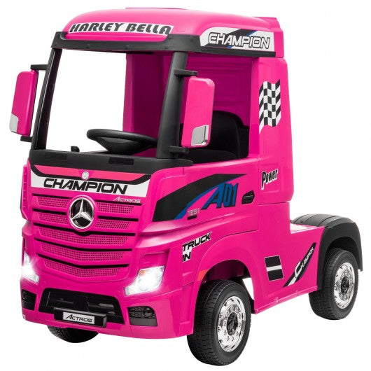 12 V Mercedes Benz Actros Electric Kids Ride on Truck with Remote Control & MP3