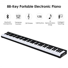 Load image into Gallery viewer, 88-Key Portable Electronic Piano with Handbag-Black
