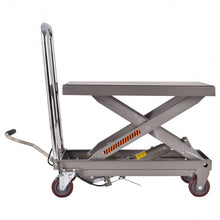 Load image into Gallery viewer, 500 lb Capacity Rolling Table Hydraulic Cart w/Foot
