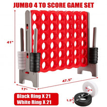 Load image into Gallery viewer, Jumbo 4-to-Score 4 in A Row Giant Game Set for Outdoor Indoor

