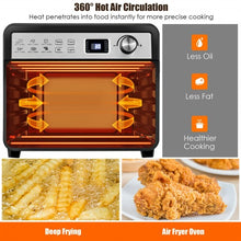 Load image into Gallery viewer, 12-in-1 23 QT Digital Toaster Air Fryer Oven Rotisserie with 9 Accessories
