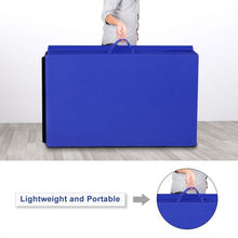 Load image into Gallery viewer, 4&#39;x10&#39;x2&quot; Thick Folding Panel Gymnastics Mat-Blue

