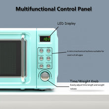 Load image into Gallery viewer, 700W Glass Turntable Retro Countertop Microwave Oven-Green
