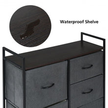 Load image into Gallery viewer, 5 Drawers Room Wood Dresser Storage Side Table Display Organizer
