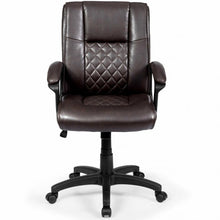Load image into Gallery viewer, Ergonomic PU Leather Mid-Back Computer Office Chair
