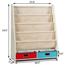 Load image into Gallery viewer, Kids Book and Toys Organizer Shelves-Beige
