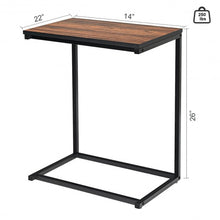 Load image into Gallery viewer, 26&quot; Beside Sofa Laptop Holder End Stand Desk-Brown

