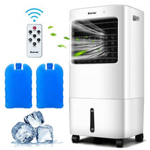 Load image into Gallery viewer, Evaporative Portable Air Cooler Fan w/ Remote Control-White
