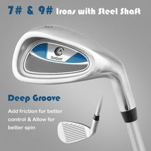 Load image into Gallery viewer, Junior Complete Golf Club Set For Age 8 to 10-Blue
