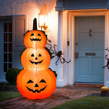Load image into Gallery viewer, 6FT Halloween Inflatable Stacked Pumpkins
