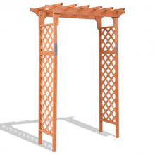 Load image into Gallery viewer, 7 ft Garden Wooden High Arbor Arch Plant Pergola
