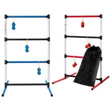 Load image into Gallery viewer, Indoor Outdoor Portable Ladder Ball Toss Game Set with Bag

