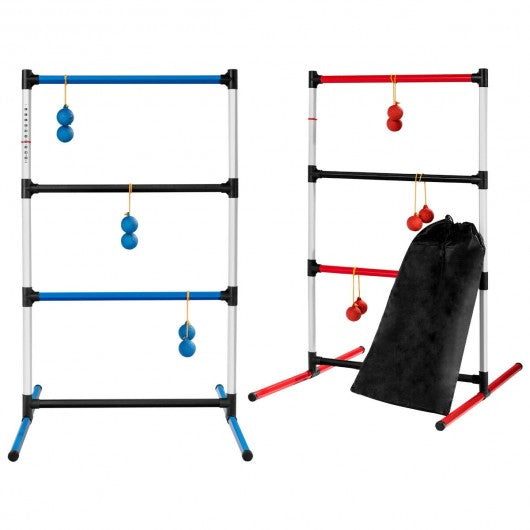 Indoor Outdoor Portable Ladder Ball Toss Game Set with Bag