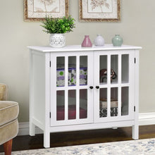 Load image into Gallery viewer, Glass Door Sideboard Console Storage Buffet Cabinet
